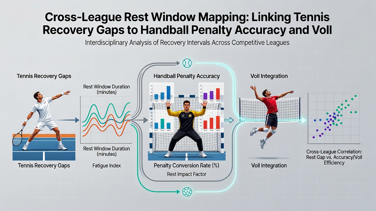 Grafik mit Beispieldaten zu Erholungsfenstern und deren Einfluss auf Handball- und Volleyball-Statistiken