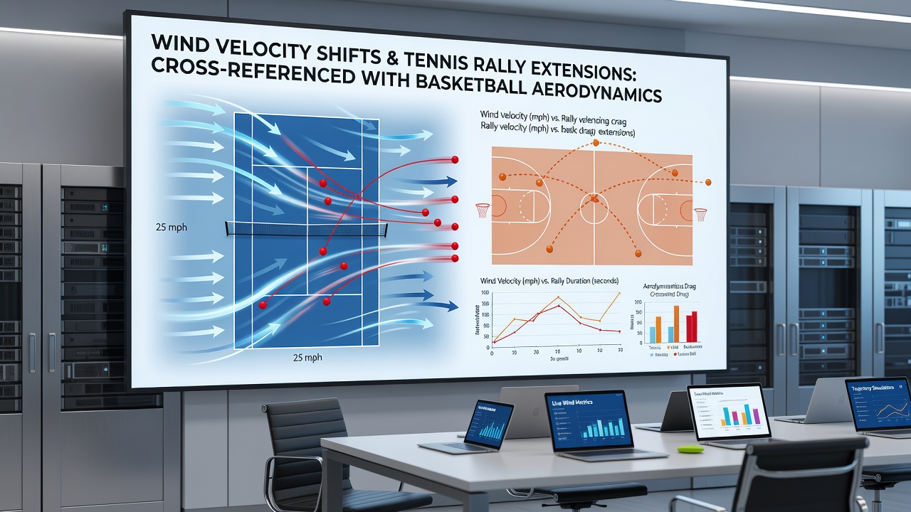 Quervergleich von Winddaten mit Sportstatistiken aus Tennis, Basketball und Handball